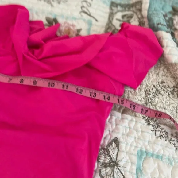 Trina Turk Monaco Off The Shoulder One Piece Bathing Suit Sz 12 - Picture 6 of 7